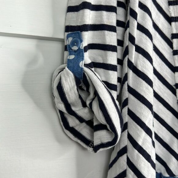 Anthropologie Postmark Striped & Polka Dot Tunic Top w/ Pockets Size Medium - Picture 7 of 14
